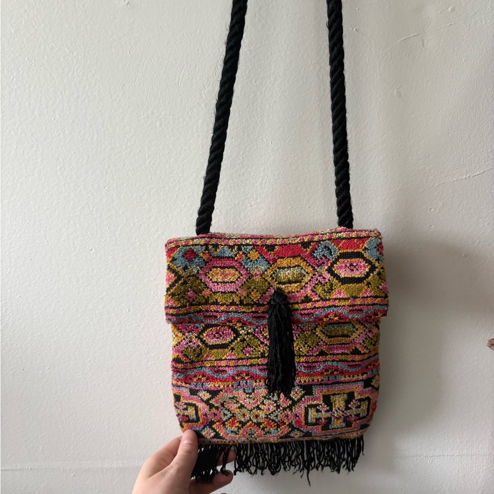 Vintage tapestry carpet Bag